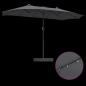Preview: Gartenparasol Anthrazit 385 x 209 x 244 cm Stoff