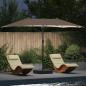 Preview: ARDEBO.de - Gartenparasol Taupe 385 x 209 x 244 cm Stoff