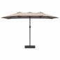 Preview: Gartenparasol Taupe 385 x 209 x 244 cm Stoff