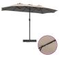Preview: Gartenparasol Taupe 385 x 209 x 244 cm Stoff