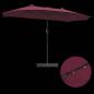 Preview: Gartenparasol Bordeauxrot 385 x 209 x 244 cm Stoff