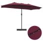 Preview: Gartenparasol Bordeauxrot 385 x 209 x 244 cm Stoff