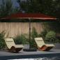 Preview: ARDEBO.de - Gartenparasol Terrakotta 385 x 209 x 244 cm Stoff