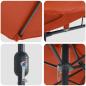 Preview: Gartenparasol Terrakotta 385 x 209 x 244 cm Stoff