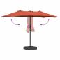 Preview: Gartenparasol Terrakotta 385 x 209 x 244 cm Stoff