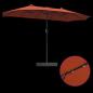 Preview: Gartenparasol Terrakotta 385 x 209 x 244 cm Stoff