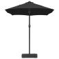 Preview: Gartenparasol Schwarz 385 x 209 x 244 cm Stoff