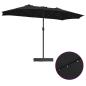 Preview: Gartenparasol Schwarz 385 x 209 x 244 cm Stoff