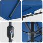 Preview: Gartenparasol Blau 385 x 209 x 244 cm Stoff