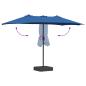 Preview: Gartenparasol Blau 385 x 209 x 244 cm Stoff