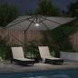 Preview: Freischwingender Roma Parasol Anthrazit Groß