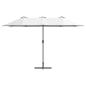 Preview: Gartenparasol Sandfarbe 380 x 196 x 235 cm