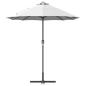 Preview: Gartenparasol Sandfarbe 380 x 196 x 235 cm