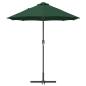 Preview: Gartenparasol Grün 380 x 196 x 235 cm Pulverbeschichteter Stahl