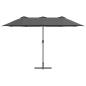 Preview: Gartenparasol Anthrazit 380 x 196 x 235 cm