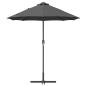 Preview: Gartenparasol Anthrazit 380 x 196 x 235 cm