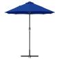 Preview: Gartenparasol Blau 380 x 196 x 235 cm Pulverbeschichteter Stahl
