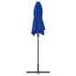 Preview: Gartenparasol Blau 380 x 196 x 235 cm Pulverbeschichteter Stahl
