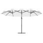 Preview: Garten-Kantilever-Pergola Sandfarbe 372 x 198 x 253 cm