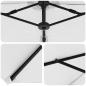 Preview: Garten-Kantilever-Pergola Sandfarbe 372 x 198 x 253 cm