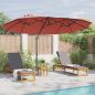 Preview: Garten-Kantilever-Pergola mit Schloss Terrakotta Groß