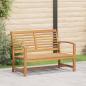 Preview: ARDEBO.de - Gartenbank Braun 110 x 64 x 76.5 cm Massives Teakholz