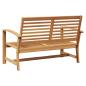 Preview: Gartenbank Braun 110 x 64 x 76.5 cm Massives Teakholz