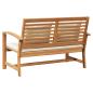 Preview: Gartenbank Braun 110 x 64 x 76.5 cm Massives Teakholz