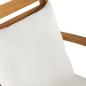 Preview: Bank Braun und Creme 110 x 66 x 76 cm Massivholz Teak