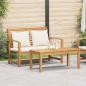 Preview: ARDEBO.de - Garten-Sofa-Set 2 pcs Braun Massives Teakholz