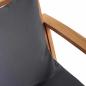Preview: Bank Braun und Dunkelgrau 110 x 66 x 76 cm Massivholz Teak