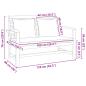 Preview: Bank Braun und Dunkelgrau 110 x 66 x 76 cm Massivholz Teak