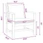 Preview: Gartenstühle 2 pcs Braun 60 x 65 x 76.5 cm Massives Teakholz