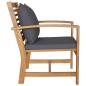 Preview: Gartenstühle 2 pcs Braun 60 x 65 x 76.5 cm Massives Teakholz