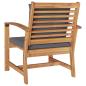 Preview: Gartenstühle 2 pcs Braun 60 x 65 x 76.5 cm Massives Teakholz