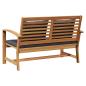 Preview: Garten-Sofa-Set 2 pcs Braun Massives Teakholz