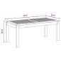 Preview: Gartentisch Braun 95 x 45 x 40 cm Massives Teakholz