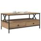 Preview: Couchtisch Eiche handwerklich 100 x 51 x 45 cm Holzwerkstoff