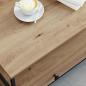 Preview: Couchtisch Eiche handwerklich 100 x 51 x 45 cm Holzwerkstoff