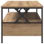 Preview: Couchtisch Eiche handwerklich 100 x 51 x 45 cm Holzwerkstoff