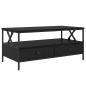Preview: Couchtisch Schwarze Eiche 100 x 51 x 45 cm Holzwerkstoff