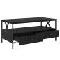 Preview: Couchtisch Schwarze Eiche 100 x 51 x 45 cm Holzwerkstoff