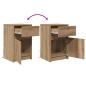 Preview: LED Nachttisch 2 pcs Eiche handwerklich 38 x 34 x 61 cm