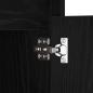 Preview: LED Nachttisch Schwarze Eiche 38 x 34 x 61 cm Spanplatte