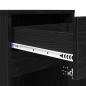 Preview: LED Nachttisch Schwarze Eiche 38 x 34 x 61 cm Spanplatte