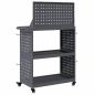 Preview: Werkzeugwagen mit Regal mit Rad mit Speicher Anthrazit 65 x 35 x 111 cm