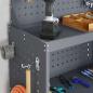Preview: Werkzeugwagen mit Regal mit Rad mit Speicher Anthrazit 65 x 35 x 111 cm