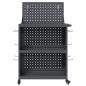 Preview: Werkzeugwagen mit Regal mit Rad mit Speicher Anthrazit 65 x 35 x 111 cm