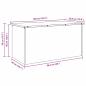 Preview: Außenlagerbox Silber 100 x 50.5 x 50 cm Verzinkter Stahl