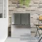 Preview: Außenlagerbox mit Speicher Verstellbar Silber 80 x 50.5 x 50 cm Edelstahl